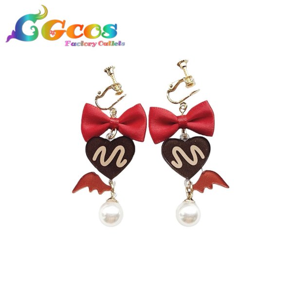 画像3: プロジェクトセカイ カラフルステージ！ feat. 初音ミク　小豆沢こはね　髪飾り+耳飾り+ネクレス　仲間に最高のチョコを　コスプレ道具 (3)