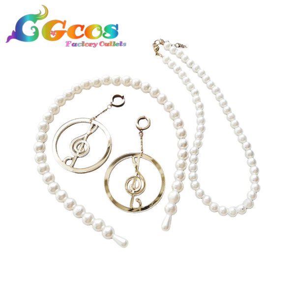 画像1: プロジェクトセカイ カラフルステージ！ feat. 初音ミク　巡音ルカ　耳飾り+カチューシャ+ネックレス　4thアニバーサリー感謝祭　コスプレ道具 (1)