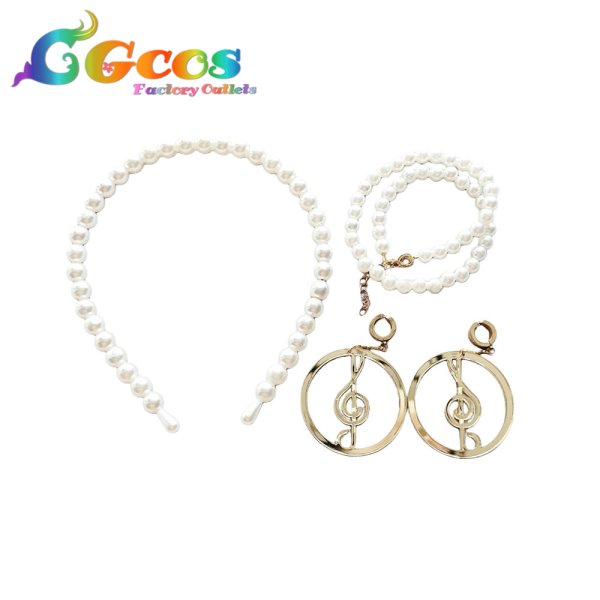 画像2: プロジェクトセカイ カラフルステージ！ feat. 初音ミク　巡音ルカ　耳飾り+カチューシャ+ネックレス　4thアニバーサリー感謝祭　コスプレ道具 (2)