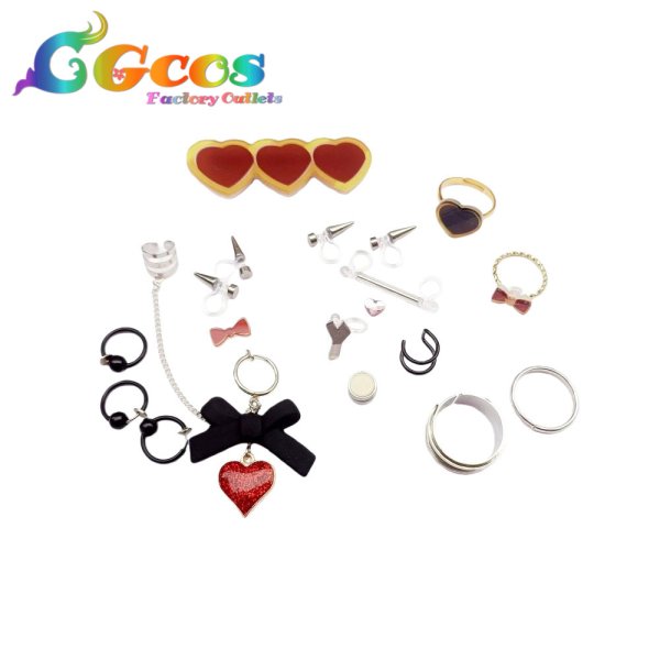 画像1: プロジェクトセカイ カラフルステージ！ feat. 初音ミク　初音ミク　耳飾り+髪飾り+指輪　ヴァンパイア　コスプレ道具 (1)