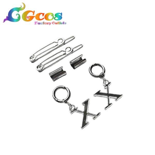 画像1: バーチャルYouTuber　Vtuber　ましろ爻　耳飾り+髪飾り　昔の私服（グランジパンク風）　コスプレ道具 (1)