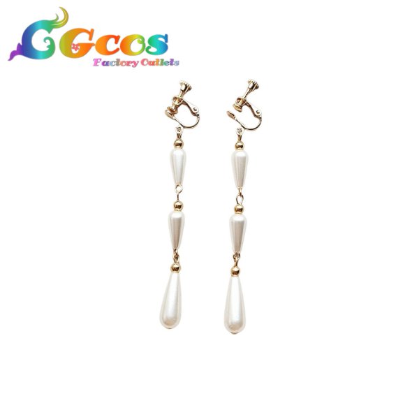 画像1: バーチャルYouTuber　VTuber　ぽむ・れいんぱふ(Pomu Rainpuff)　耳飾り　和風メイド服　コスプレ道具 (1)