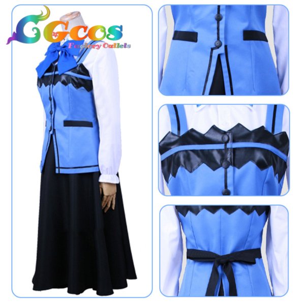 画像4: ご注文はうさぎですか? ラビットハウス喫茶店 制服 香風智乃|チノ コスプレ衣装 (4)