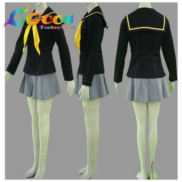 画像2: ペルソナ4 八十神高校女子制服 冬服 コスプレ衣装 (2)