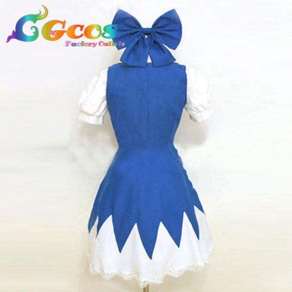 画像2: 東方project チルノ 湖上の氷精 コスプレ衣装 (2)