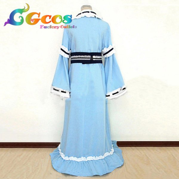 画像2: 東方project 西行寺幽々子 コスプレ衣装 (2)