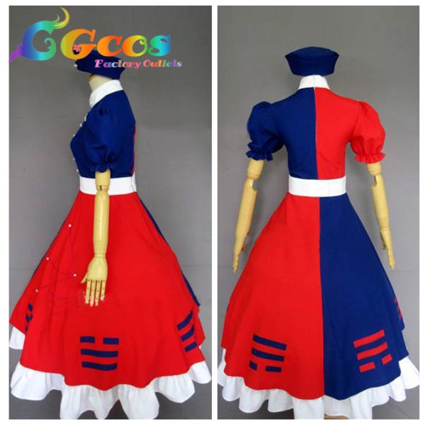 画像2: 東方project 八意永琳 月の頭脳 コスプレ衣装 (2)