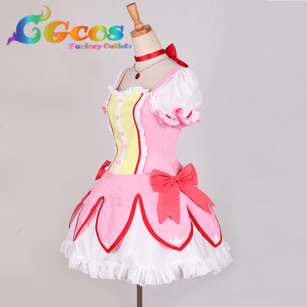 画像2: 魔法少女まどか☆マギカ 鹿目まどか コスプレ衣装 (2)