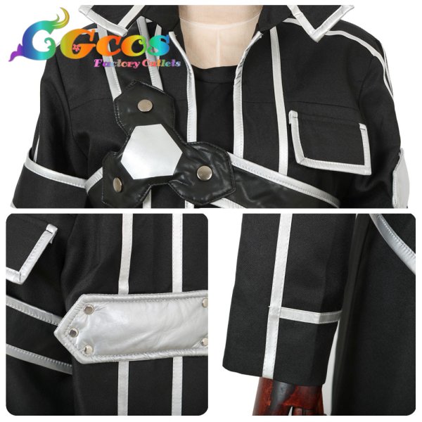 画像6: ソードアート・オンライン キリト コスプレ衣装 (6)