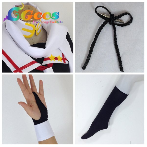 画像4: 艦隊これくしょん -艦これ-  夕立改二 コスプレ衣装 (4)