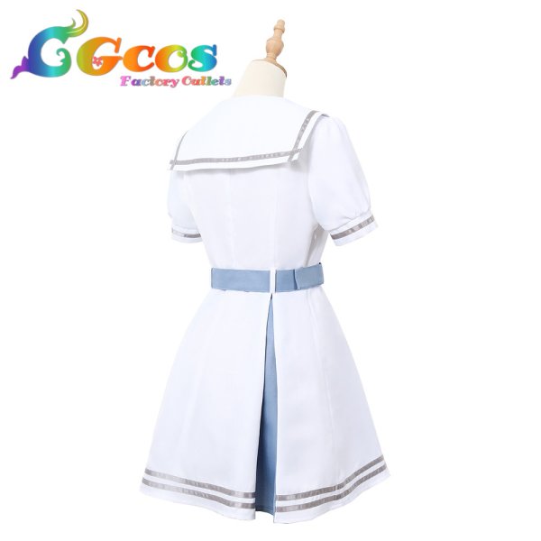 画像2: BanG Dream!(バンドリ!)  Morfonica モルフォニカ モニカ 全員 夏制服 八潮 瑠唯 |倉田 ましろ |二葉 つくし | 広町 七深 |桐ヶ谷 透子 コスプレ衣装 (2)