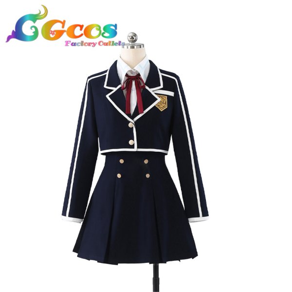 画像1: ソードアート・オンライン　アスナ　学校制服　コスプレ衣装 (1)