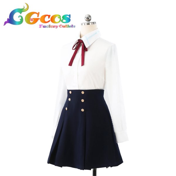 画像3: ソードアート・オンライン　アスナ　学校制服　コスプレ衣装 (3)