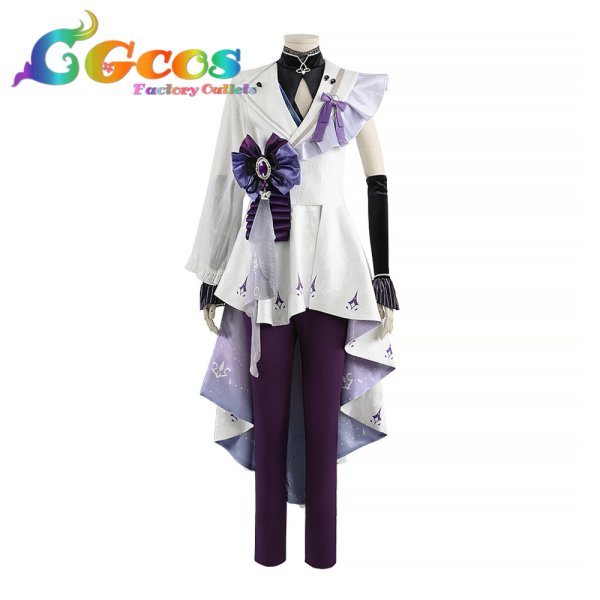 画像1: NU: カーニバル　玖夜　エターナル☆アメジストナイト　コスプレ衣装 (1)