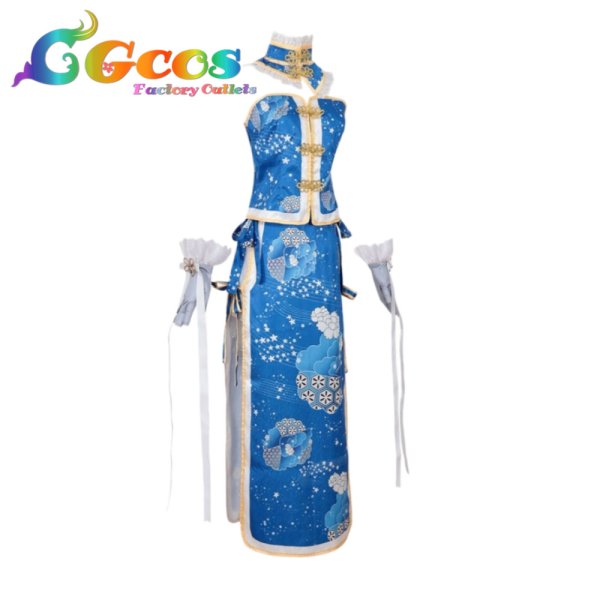 画像2: ラブライブ! School idol project 園田海未 チャイナドレス コスプレ衣装 (2)