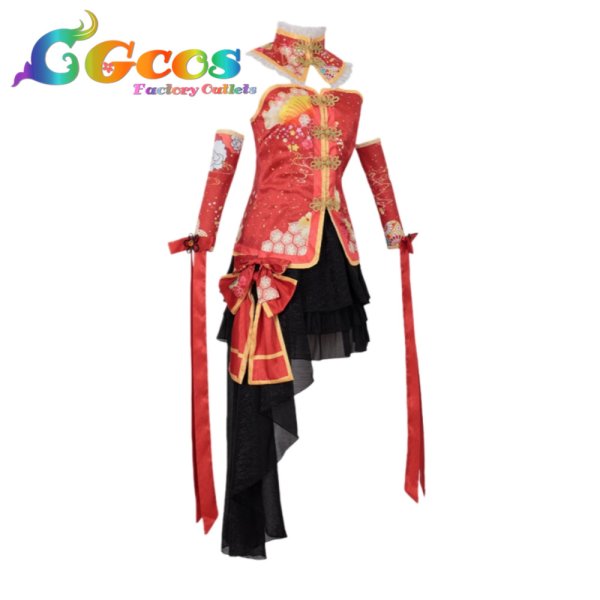 画像1: ラブライブ! School idol project 西木野真姫 チャイナドレス コスプレ衣装 (1)