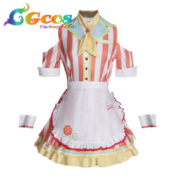 画像1: プロジェクトセカイ カラフルステージ! feat. 初音ミク 桃井愛莉 Happy deliver 魅惑のハッピーペロリ! コスプレ衣装 (1)