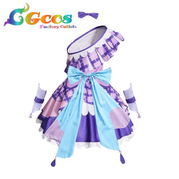 画像2: キミとアイドルプリキュア♪ 紫雨こころ(キュアキュンキュン) コスプレ衣装 (2)