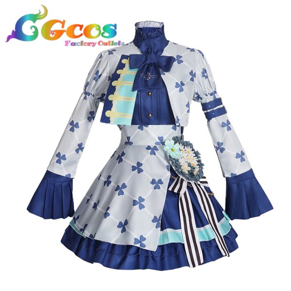 画像1: プロジェクトセカイ カラフルステージ! feat. 初音ミク 桐谷遥 トゥインクル・クローバー 3周年記念 MORE MORE JUMP! コスプレ衣装 (1)