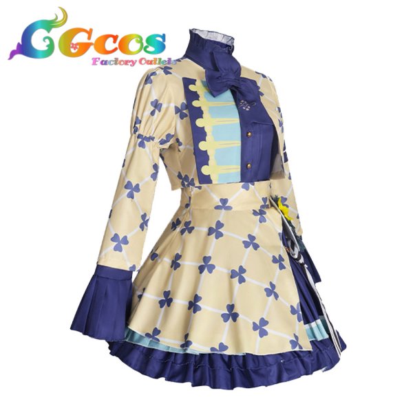 画像2: プロジェクトセカイ カラフルステージ! feat. 初音ミク 花里みのり トゥインクル・クローバー 3周年記念 MORE MORE JUMP! コスプレ衣装 (2)