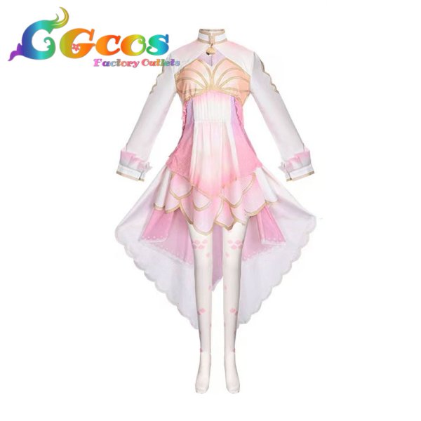 画像1: プロジェクトセカイ カラフルステージ! feat. 初音ミク 鳳えむ 守りたい笑顔 マーメイド・ウォータードレス コスプレ衣装 (1)