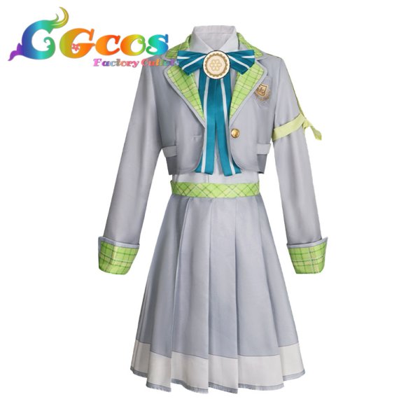 画像1: プロジェクトセカイ カラフルステージ! feat. 初音ミク 花里みのり STEP-uniform 積み重ねた想いは コスプレ衣装 (1)