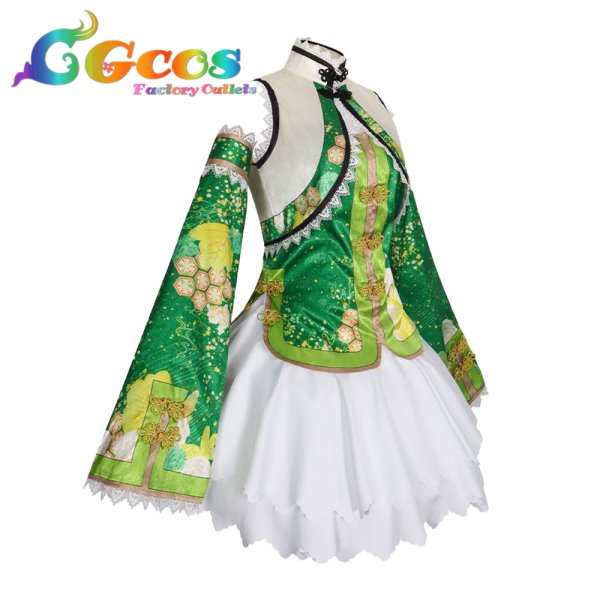 画像2: ラブライブ! School idol project 小泉花陽 チャイナドレス コスプレ衣装 (2)