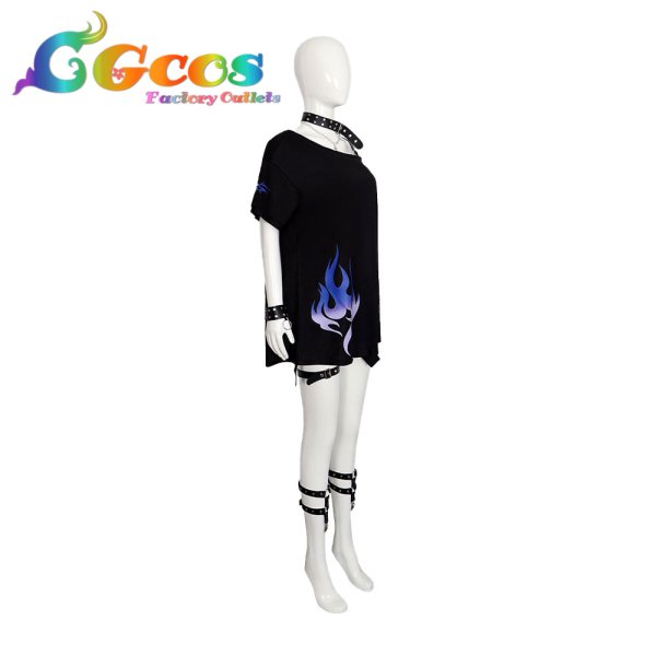 画像2: プロジェクトセカイ カラフルステージ! feat. 初音ミク 白石杏 Yearning flame 目指せ、英語マスター! コスプレ衣装 (2)