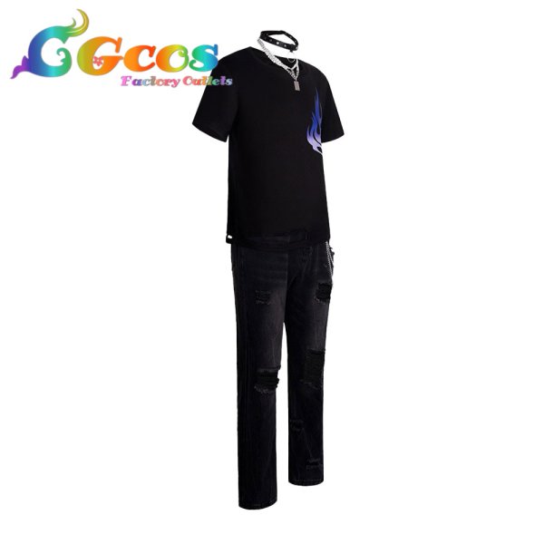 画像2: プロジェクトセカイ カラフルステージ! feat. 初音ミク 東雲彰人 Craving flame 燻る想い コスプレ衣装 (2)