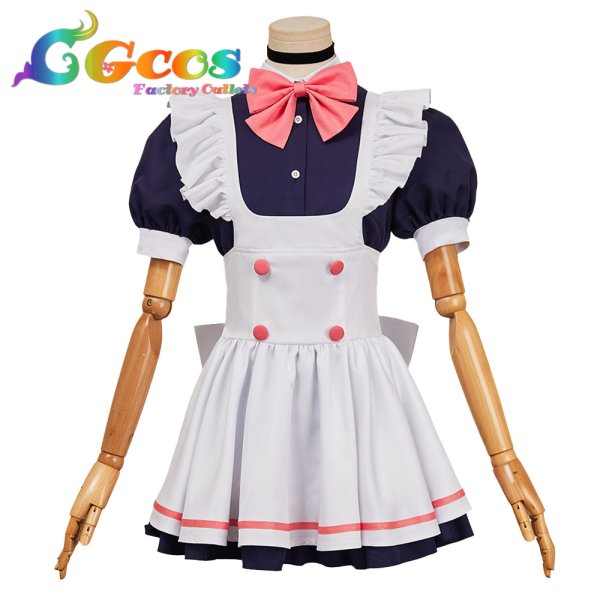 画像1: ダンダダン　綾瀬桃　メイド服　コスプレ衣装 (1)