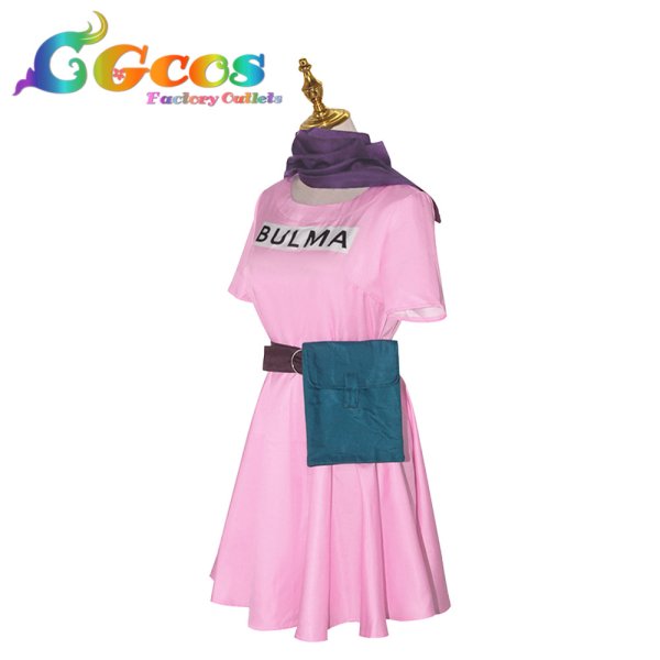 画像2: ドラゴンボール　ブルマ　一話私服(ワンピース)　コスプレ衣装 (2)