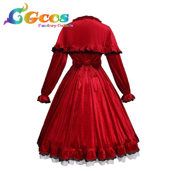 画像4: ローゼンメイデン　真紅　ドレス(標準)　コスプレ衣装 (4)