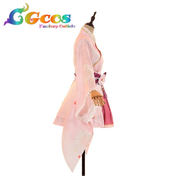 画像3: ラブライブ！サンシャイン!!　黒澤ルビィ　桜和装　コスプレ衣装 (3)