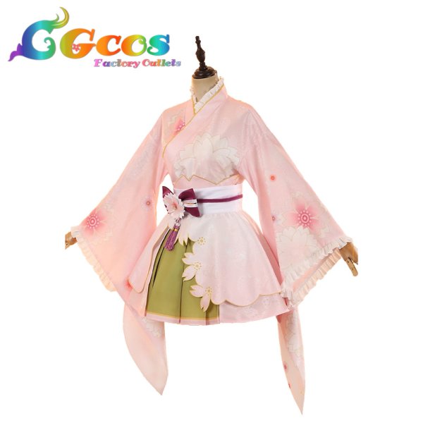 画像2: ラブライブ！サンシャイン!!　国木田花丸　桜和装　コスプレ衣装 (2)