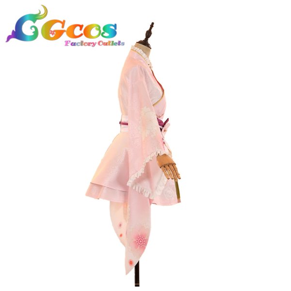 画像3: ラブライブ！サンシャイン!!　国木田花丸　桜和装　コスプレ衣装 (3)