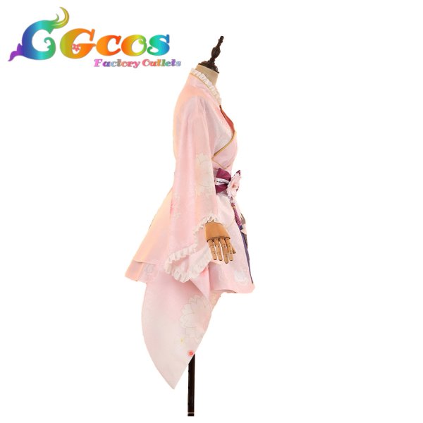 画像3: ラブライブ！サンシャイン!!　津島善子　桜和装　コスプレ衣装 (3)