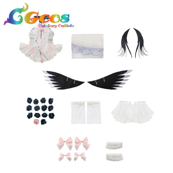 画像4: ブルーアーカイブ　下江コハル　純白誓約　コスプレ衣装 (4)