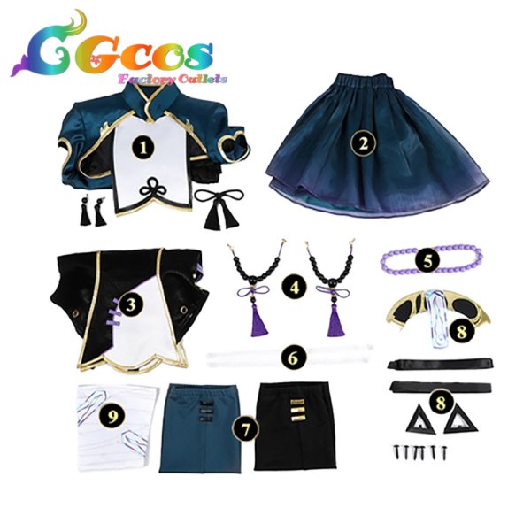 画像5: VOCALOID　初音ミク　キョンシーVer.　コスプレ衣装 (5)