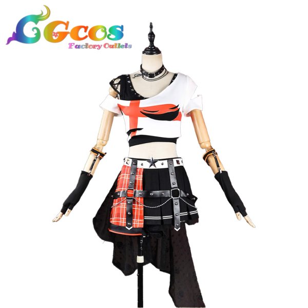 画像1: ラブライブ! School idol project　高坂穂乃果　ロック編　コスプレ衣装 (1)