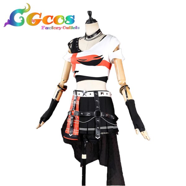 画像2: ラブライブ! School idol project　高坂穂乃果　ロック編　コスプレ衣装 (2)