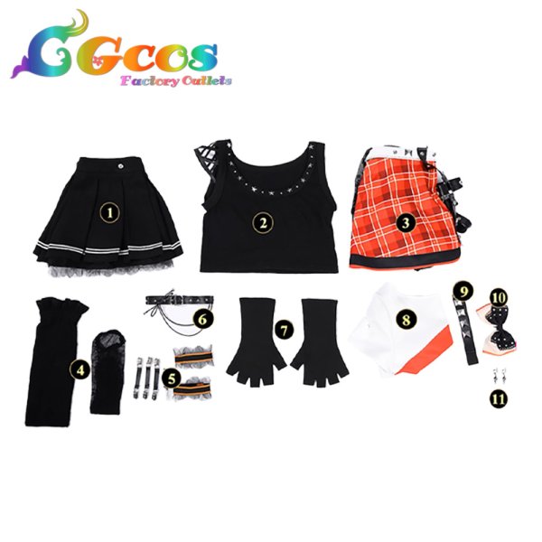 画像5: ラブライブ! School idol project　高坂穂乃果　ロック編　コスプレ衣装 (5)