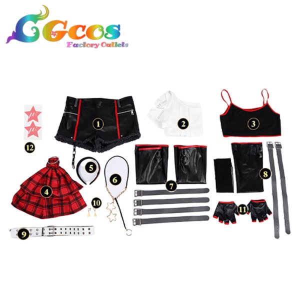 画像5: ラブライブ! School idol project　西木野真姫　ロック編　コスプレ衣装 (5)