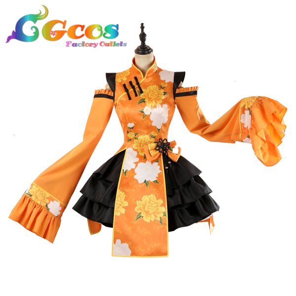 画像1: ラブライブ！スーパースター!!　Liella!　澁谷かのん　チャイナドレス風衣装ver.　コスプレ衣装 (1)