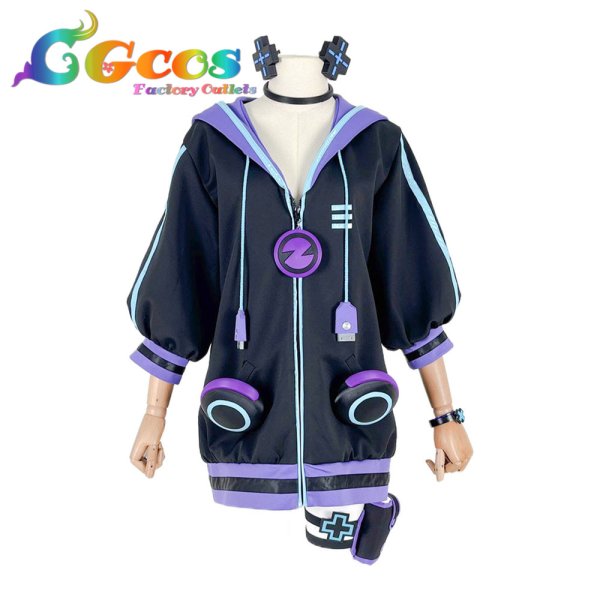 画像1: 神次元ゲイム ネプテューヌ　ネプテューヌ　コスプレ衣装 (1)