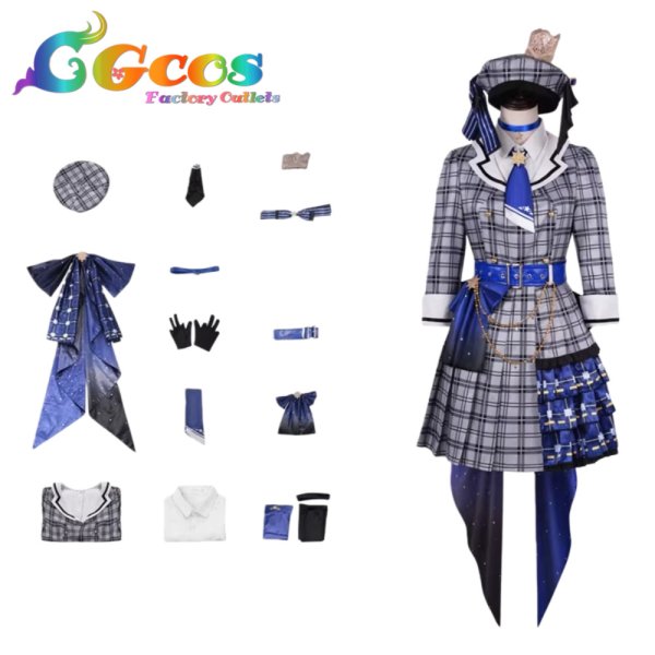 画像6: バーチャルYouTuber　VTuber　星街すいせい　 通常衣装　コスプレ衣装 (6)