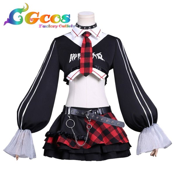 画像1: 新世紀エヴァンゲリオン　惣流・アスカ・ラングレー　ロックバンド　コスプレ衣装 (1)