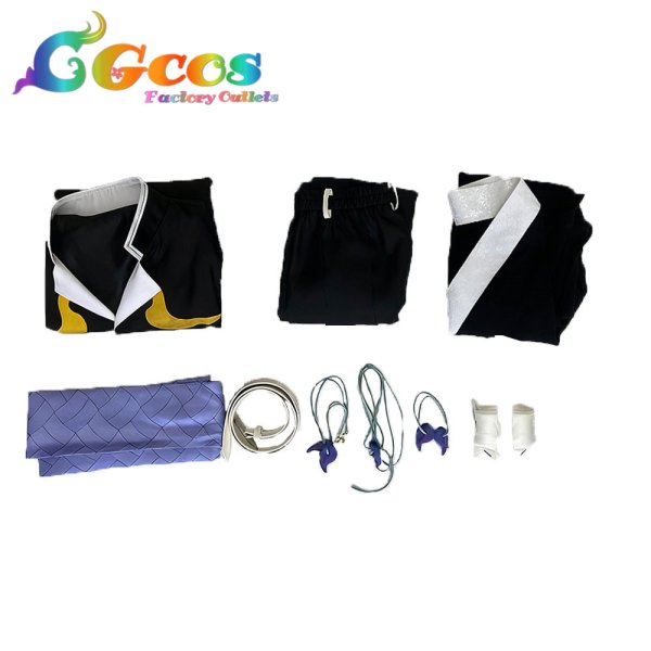 画像4: 鬼滅の刃　獪岳　コスプレ衣装 (4)