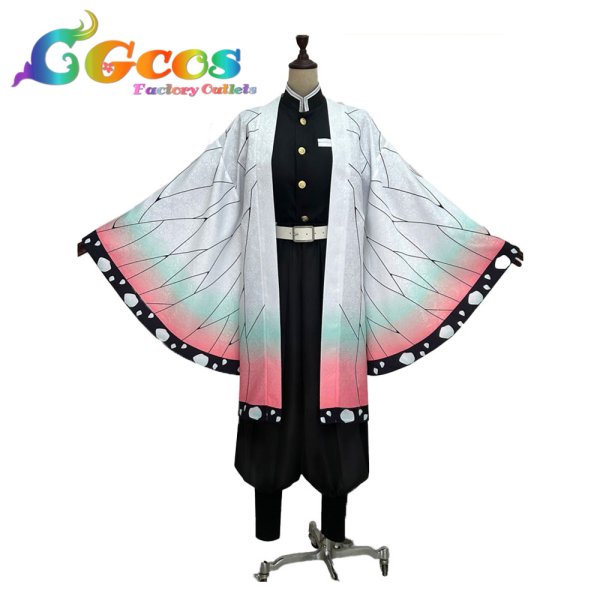 画像1: 鬼滅の刃　胡蝶しのぶ　コスプレ衣装 (1)