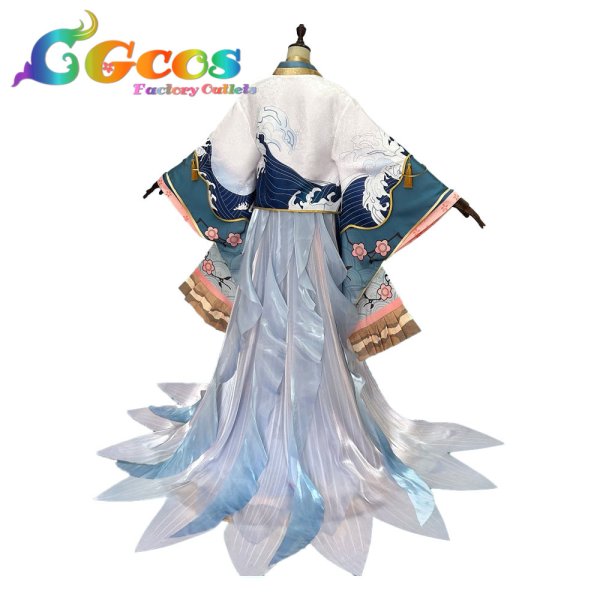 画像2: 本格幻想RPG 陰陽師　聆海金魚姫　桜染海晴　コスプレ衣装 (2)