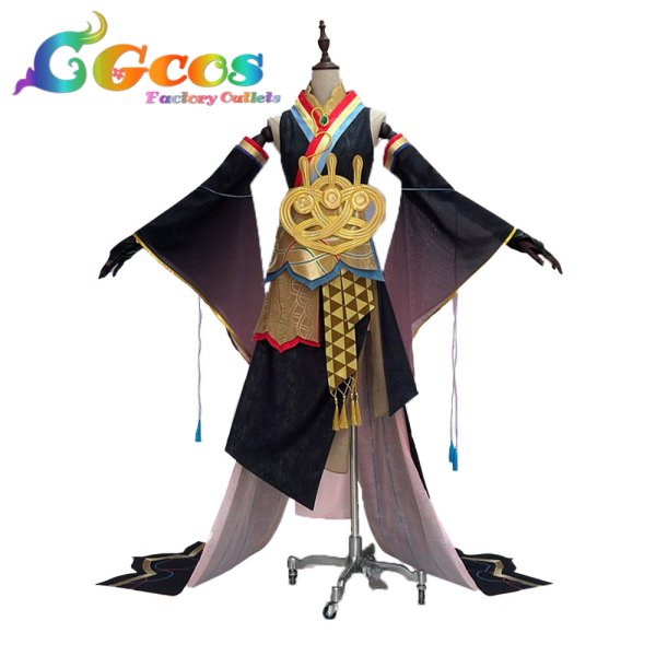 画像1: VOCALOID　巡音ルカ　夢を巡る音　陰陽師コラボ　コスプレ衣装 (1)